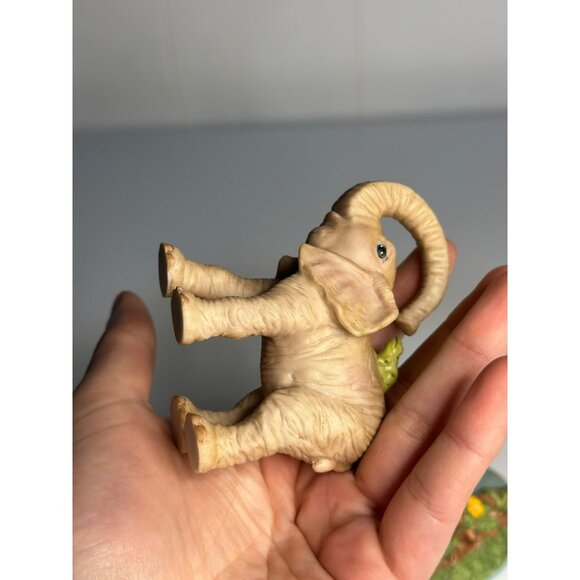 VTG Franklin Mint 1988 Safari Surprises Elephant 3.5" Wildlife Porcelain Ceramic - Picture 5 of 7